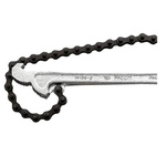 Facom Chain Wrench, 600 mm Overall, 140mm Jaw Capacity, Metal Handle