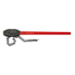 Facom Chain Wrench, 550 mm Overall, 60mm Jaw Capacity, Metal Handle