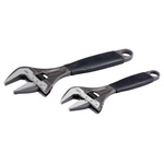 Bahco Adjustable Spanner, 230 mm Overall, 35mm Jaw Capacity, Rubberized Comfort Grip Handle