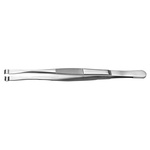 RS PRO 145 mm, Stainless Steel, Grooved; Cylindrical, Tweezers