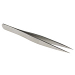 RS PRO 90 mm, Stainless Steel, Tweezers