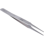 RS PRO 120 mm, Stainless Steel, Flat; Rounded, Tweezers