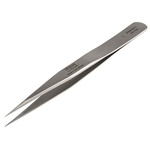 RS PRO 120 mm, Stainless Steel, Tweezers