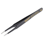 Bernstein 120 mm, Stainless Steel, Flat; Rounded, ESD Tweezers