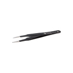ideal-tek 120 mm, Polyester (Handle), Stainless Steel (Body), Flat; Rounded, ESD Tweezers