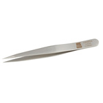 RS PRO 90 mm, Stainless Steel, Flat, Tweezers