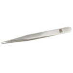 RS PRO 120 mm, Stainless Steel, Tweezers