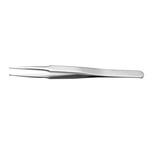 RS PRO 120 mm, Stainless Steel, Grooved, Tweezers