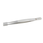 RS PRO 120 mm, Stainless Steel, Flat, Tweezers