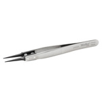 Weller Erem 120 mm, Stainless Steel, Pointed; Relieved, ESD Tweezers