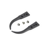 ideal-tek 40 mm, Carbon Fibre, Curved, Fine, Tweezer Tips