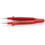 Knipex 130 mm, Nickel Plated Steel, Smooth, Tweezer