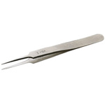 Weller Erem 115 mm, Stainless Steel, Pointed; Relieved, Tweezers
