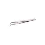 ideal-tek 120 mm, Stainless Steel, Grooved, Tweezers