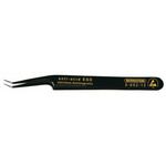 Bernstein 110 mm, Stainless Steel, Oblique, ESD Tweezers