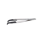 ideal-tek 130 mm, PEEK (Tip), Stainless Steel (Body), Flat; Rounded, ESD Tweezers