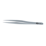 EUROSTAT 122 mm, Stainless Steel, Flat, ESD Tweezers