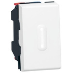 Legrand Single Pole Double Throw (SPDT) Momentary Push Button Switch, IPX1, 45 x 45mm, Panel Mount, 250V
