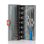 RS PRO 32-Piece HSS Tap & Die Set, M3 - M12 Taps, M3 - M12 Dies