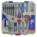 Tivoly 29-Piece HSS Tap & Die Set, M3 - M12 Taps, M3 - M12 Dies
