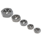 RS PRO M5 to M12 Carbon Steel 5 piece Die Nut Set