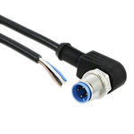 TE Connectivity Right Angle M12 to Unterminated Cable assembly, 4 Core 1.5m Cable