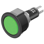 EAO Green Indicator, Solder Termination, 3.2 V dc, 16mm Mounting Hole Size