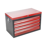 RS PRO 4 drawer Steel Tool Chest, 476mm x 440mm x 794mm