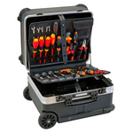 GT Line Plastic Tool Case, with 2 Wheels, 470 x 390 x 347mm