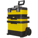 Stanley Tools Rolling Workshop Plastic Tool Box, with 2 Wheels, 570 x 410 x 570mm