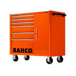 Bahco 6 drawer Stainless Steel (Top) Wheeled Tool Chest, 985mm x 1016mm x 501mm