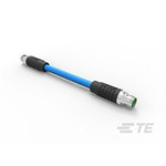 TE Connectivity Straight M12 to Straight M12 Industrial Automation Cable Assembly, 8 Core 5m Cable