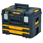 DeWALT TSTAK Combo Kit 2 drawers  Plastic Tool Box, 440 x 440 x 337mm