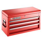 Facom 3 drawer Tool Chest, 383mm x 335mm x 663mm