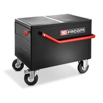 Facom 2 drawer Wheeled Tool Chest, 550mm x 512mm x 670mm