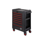 RS PRO 7 drawer Steel Wheeled Tool Chest, 1018mm x 458mm x 746mm