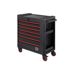 RS PRO 7 drawer Steel Wheeled Tool Chest, 1018mm x 458mm x 922mm