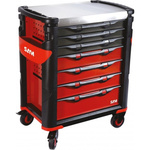 SAM 7 drawer Stainless Steel Wheeled Tool Trolley, 1m x 834mm x 600mm