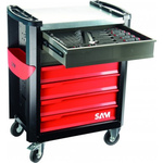 SAM 6 drawer ABS Wheeled Tool Trolley, 1.1m x 800mm x 600mm