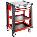 Facom 2 drawer Aluminium Wheeled Tool Trolley, 1.01m x 575mm x 814mm
