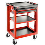 Facom 2 drawer Polypropylene with Fiber Wheeled Tool Trolley, 972mm x 515mm x 779mm
