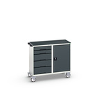 Bott 5 drawer Steel Wheeled Tool Trolley, 965mm x 1.05m x 550mm