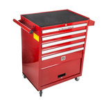 RS PRO 5 drawer Steel Wheeled Tool Chest, 860mm x 690mm x 460mm