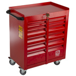 RS PRO 6 drawer Steel Wheeled Tool Chest, 750mm x 560mm x 350mm