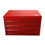RS PRO 3 drawer Steel Tool Chest, 365mm x 620mm x 440mm