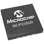Microchip 8-Channel I/O Expander Serial-SPI 16-Pin QFN, MCP23S09-E/MG