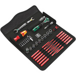 Wera 35 Piece Kraftform Kompakt W 1 Maintenance Tool Kit with Pouch, VDE Approved