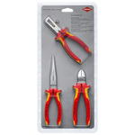 Knipex 3 Piece Electrical Set Tool Kit with No Storage, VDE Approved
