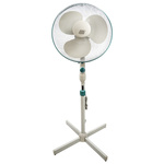 RS PRO Pedestal Fan 400mm blade diameter 3 speed 230 V with plug: Type G - British 3-pin