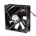 RS PRO Axial Fan, 24 V dc, DC Operation, 88.3m³/h, 3.4W, 150mA Max, 92.5 x 92.5 x 25mm